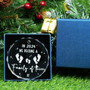 Touching Family Of 3 Glass Ornament For New Parents 2024 - Baby's First Christmas Gift - Customizable Family Keepsake