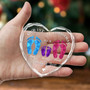 Celebrate Your 1st Christmas Together Personalized Family Ornament - Custom For 3 People & Pets