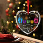 Celebrate Your 1st Christmas Together Personalized Family Ornament - Custom For 3 People & Pets