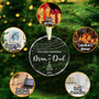 Thoughtful First Christmas Ornament For New Parents 2024 - Customizable Glass Keepsake Gift