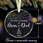 Thoughtful First Christmas Ornament For New Parents 2024 - Customizable Glass Keepsake Gift