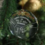 Heartfelt First Christmas 2024 Ornament For Newlywed Couples – Personalized Glass Keepsake For Mr And Mrs Holding Hands