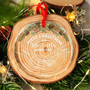 Heartfelt First Christmas 2024 Ornament For Newlywed Couples – Personalized Glass Keepsake For Mr And Mrs Holding Hands