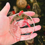 Heartfelt First Christmas 2024 Ornament For Newlywed Couples – Personalized Glass Keepsake For Mr And Mrs Holding Hands