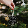Glass Family Ornament 2024 For New Mom And Dad - Baby's First Christmas Keepsake