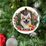 Custom Dog Photo Christmas Ornament For Pet Lovers - Keepsake Gift For Family's Tree Decor