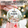 2024 Woodland Baby's First Christmas Ornament For Girls And Boys – Keepsake Newborn Decoration For Xmas Tree