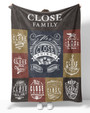 Close Blanket Close Name Fleece Blanket