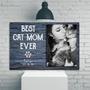 Custom Cat Mom Canvas For Mother's Day - Personalized Photo Frame Wall Art