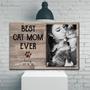 Custom Cat Mom Canvas For Mother's Day - Personalized Photo Frame Wall Art