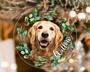 Personalized Golden Retriever Dog Wall Art Ornament For Christmas