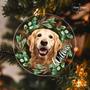 Personalized Golden Retriever Dog Wall Art Ornament For Christmas