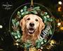 Personalized Golden Retriever Dog Wall Art Ornament For Christmas