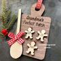 Thoughtful Grandma Kitchen Art - Personalized Family Ornament Gift For Bakers