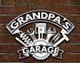 Personalized Pops Metal Sign For Grandpa's Garage Father's Day Gift