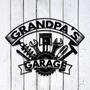 Personalized Pops Metal Sign For Grandpa's Garage Father's Day Gift