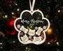 Personalized Dog Shake Ornament - Christmas Fur Family Decor Gift