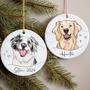 Personalized Dog Cat Watercolor Memorial Ornament - Pet Loss Keepsake For Living Room