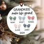 Heartfelt Grandma Christmas Ornament With Grandchildren Names - Personalized Holiday Gift For Grandparent