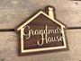 Personalized Grandma Wood Sign For Mother's Day Living Room Decor