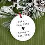 Thoughtful Grandpa To Be Ornament For Christmas - New Grandparent Reveal Gift