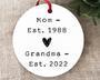 Thoughtful Grandpa To Be Ornament For Christmas - New Grandparent Reveal Gift