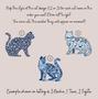 Thoughtful Cat Mom Ornament For Childless Cat Lady - 2024 Blue Toile Christmas Gift For Cat Mama Lovers