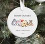 Thoughtful Personalized Classic Winnie The Pooh Baby Ornament For Grandma's First Christmas