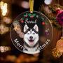 Custom Acrylic Dog Wall Art Christmas Ornaments With Photo And Name - Ideal Pet Gifts