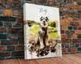 Personalized Dog Wall Art Custom Canvas With Watercolor Effect For Pet Memorial Or Christmas Gift