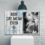 Custom Cat Mom Canvas For Mother's Day - Personalized Photo Frame Wall Art