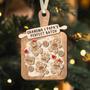 Heartfelt Gingerbread Grandma Kitchen Art Ornament - Custom Family Holiday Keepsake