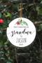 Heartfelt First Christmas Ornament For New Grandma - Personalized Keepsake