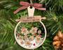 Heartfelt Gingerbread Family Ornament For Grandma With Grandkids' Names - Custom Christmas Gift