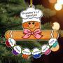 Heartfelt Grandma Kitchen Art Ornament Gingerbread Christmas Bauble For Nana Mom