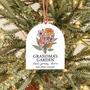 Celebrate Grandma's Garden With a Personalized Grandchildren Birth Flower Ornament For Christmas