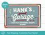 Heartfelt Grandpa's Garage Sign - Personalized Outdoor Gift For Grandpa's Day From Grandkids