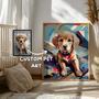 Personalized Dog Wall Art Pop Art Canvas - Vibrant Pet Portrait Decor