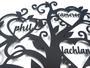 Personalized Family Tree Wall Decor - Metal Sign For Living Room, Thoughtful Gift For Family Name Customization