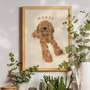 Custom Handdrawn Ugly Dog Canvas Portrait for Pet Lovers
