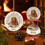 Touching Dog Memorial Ornament For Pet Loss Ceramic Keepsake - Personalized Christmas Tree Decoration