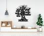 Personalized Family Tree Metal Sign - Custom Wall Decor For Grandma's Home