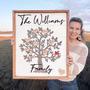 Personalized Family Tree Wooden Sign For Grandmother - Custom Engraved Names And Heartfelt Gift For Grandparents