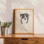 Personalized Funny Ugly Dog Canvas Art For Pet Lovers - Custom Handdrawn Portrait Gift