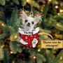 Charming Dog Wall Art: Personalized Acrylic Ornament For Christmas Tree - Gift For Dog Lovers