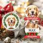 Custom Dog Photo & Name Ornament - Xmas Tree Decoration For Pet Lovers 2024