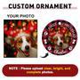 Dog Wall Art Personalized Photo Ornaments - Christmas Gifts For Moms, Kids, Pets - Unique Family DéCor