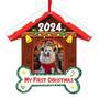 Heartfelt Personalized Dog Ornament 2024 - Custom Acrylic Picture Frame For Puppy Lovers Christmas Tree DéCor