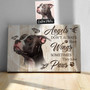 Personalized Dog Memorial Canvas - "Angels Have Wings" Tribute