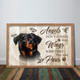 Personalized Dog Memorial Canvas - "Angels Have Wings" Tribute